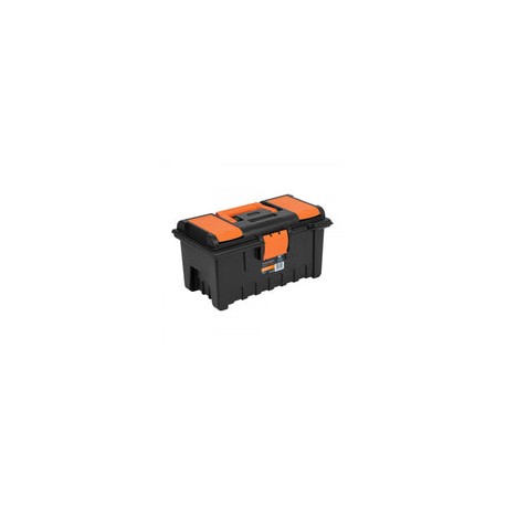 CAJA PLASTICA 16" CON COMPARTIMENTOS NARANJA TRUPER (11141) CHA-16NC