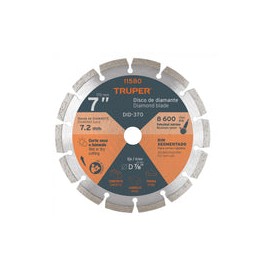 DISCO DE DIAMANTE RIN SEGMENTADO 7" TRUPER (11580) DDT-806D