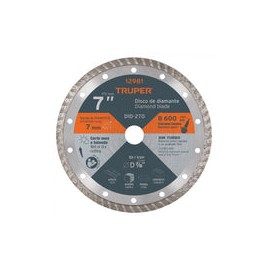 DISCO CORTE RIN TURBO TRUPER USOS GENERALES 7" (12981) DDT-1527T