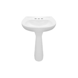 LAVABO CON PEDESTAL JAZMIN JUNIOR BLANCO