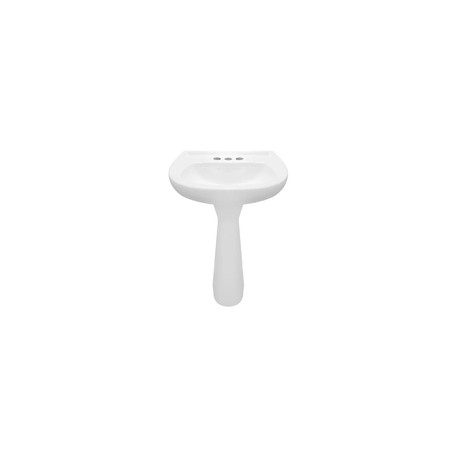 LAVABO CON PEDESTAL JAZMIN JUNIOR BLANCO