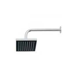 REGADERA CUADRADA CROMO C/BRAZO 6"  FOSET (46734) R-404