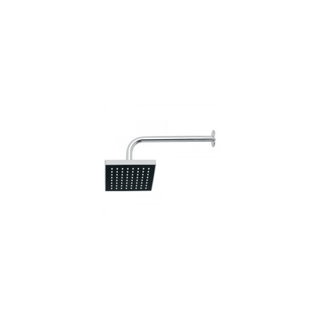 REGADERA CUADRADA CROMO C/BRAZO 6"  FOSET (46734) R-404