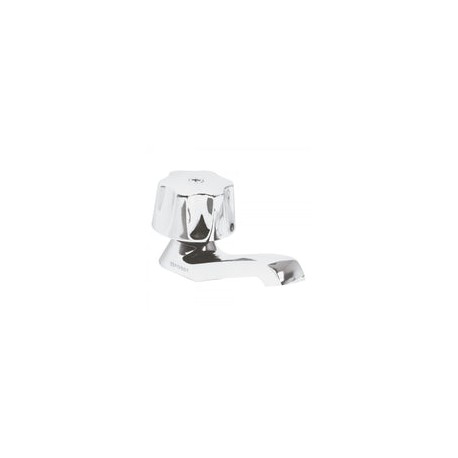 LLAVE INDIVIDUAL PARA LAVABO METALICA HEXAGONAL FOSET BASIC (49229) M-142