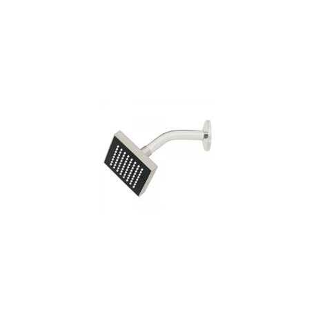 REGADERA CUADRADA ABS 4" ACABADO SATIN C/BRAZO FOSET (46738) R-403N