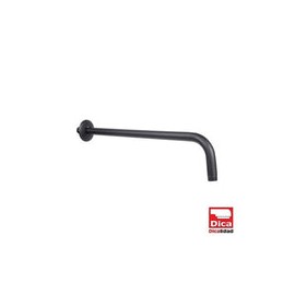 BRAZO REDONDO 40 CM A PARED C/CHAPETON NEGRO DICA 4552BRR.2