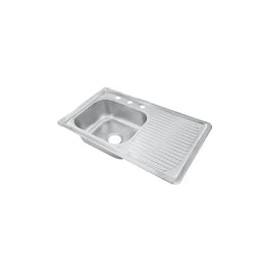 TARJA DE EMPOTRAR ACERO INOX DERECHA 80X50 MUNICH (MUNTA-01D)