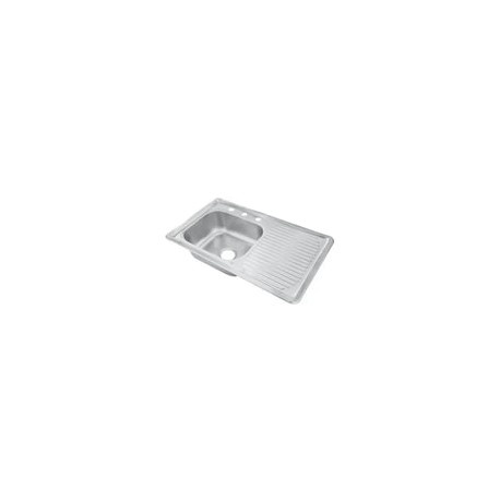 TARJA DE EMPOTRAR ACERO INOX DERECHA 80X50 MUNICH (MUNTA-01D)